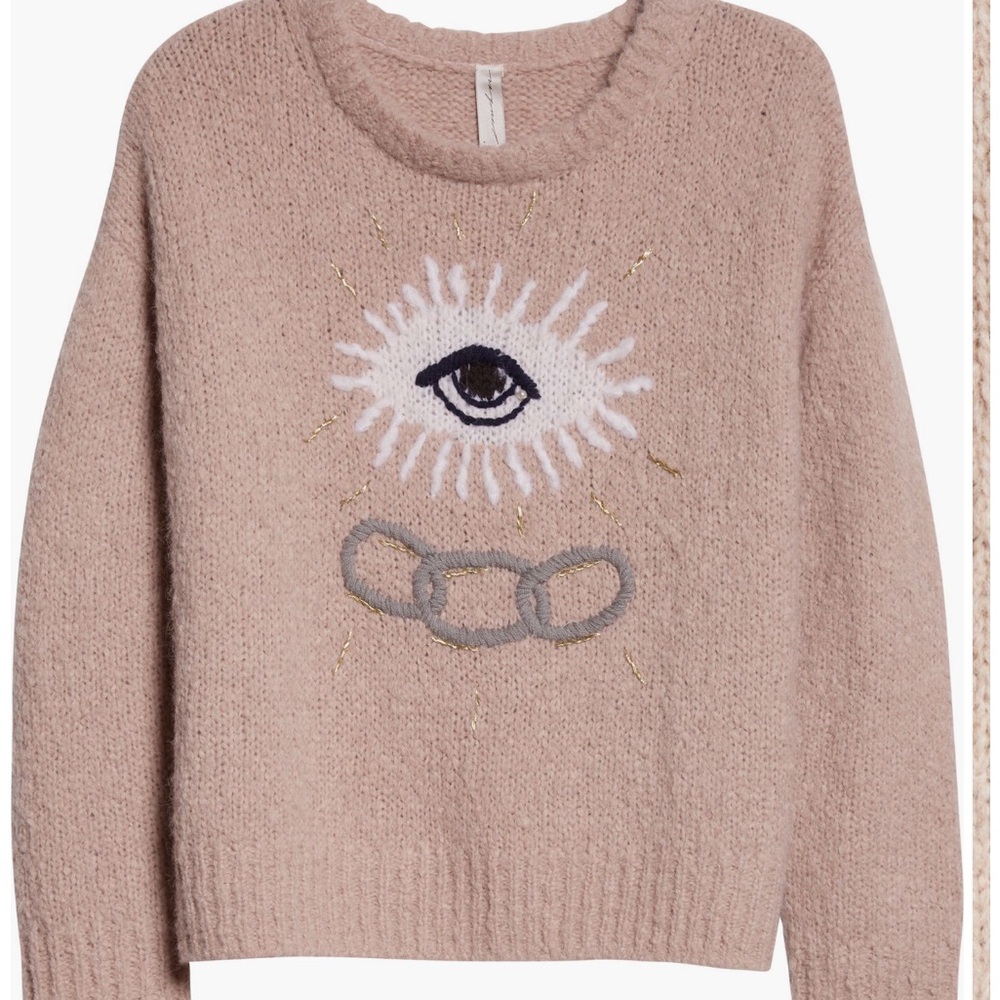 Raquel Allegra Eye Design Knit Sweater